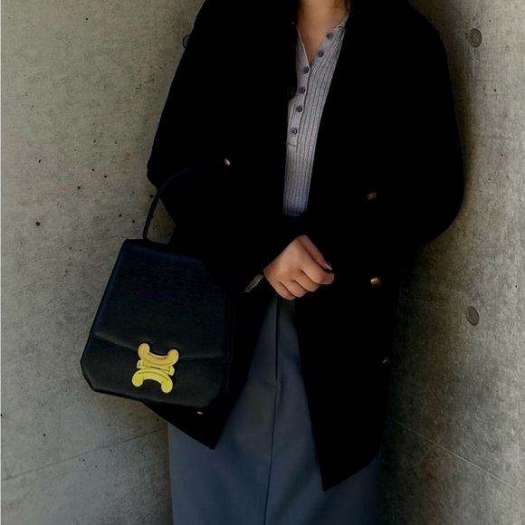 Vintage Celine Triomphe Suede Two-Way bag - Picture 3 of 17